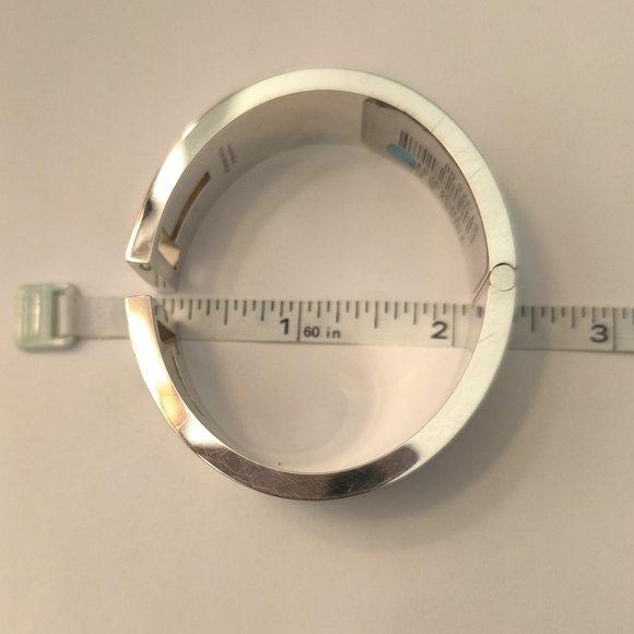 Tiffany & Co Cutout T Wide Cuff Bracelet In Sterling Silver - Picture 10 of 11